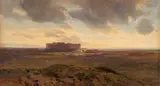 Alexandre Calame, Paestum, Um 1844, Aquarell auf Papier