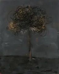 Thomas Zipp, A.B. grey, 2004, Öl auf Leinwand
