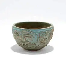 Textured ceramic planter by Victoria Littlejohn, Executed c. 1965, sold Dec 2009