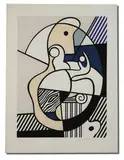 Roy Lichtenstein, Homage to Max Ernst (from Bonjour Max Ernst), 1975, Color silkscreen