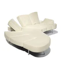 Flap sofa by Francesco Binfare, 2000, White leather, sold Dec 2009