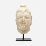 Gandharan, Buddha head, stucco