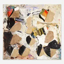 John Beardman, Petaloutha, 1983, oil and collage on canvas