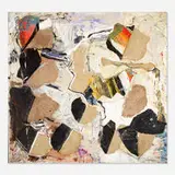 John Beardman, Petaloutha, 1983, oil and collage on canvas