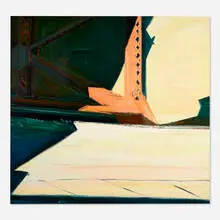 Richard Sheehan, Red Support, 1986, oil on canvas