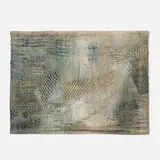 Cynthia Schira, Remembered Place, 1985, hand-woven cotton and rayon, linen, nickel plated steel