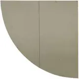 Robert Mangold b. 1937, Grey/Green Quarter Circle, 1966, oil and pencil on masonite
