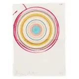 Damien Hirst, Beautiful Psychotic Dynamic Vortex (on Folded Paper)