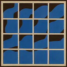 Untitled (Canto Profile Sections) by Ernest Trova, circa 1970, oil on canvas, sold Nov 2006