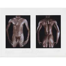 Untitled (For Peter Hujar) by Chuck Close, 2000, iris print, sold Nov 2006