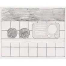 Radio with Oranges by Tom Wesselmann, 1964, pencil on paper, sold Nov 2006