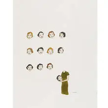 Untitled by Marcel Dzama, 2000, watercolor and ink on paper, sold Nov 2006