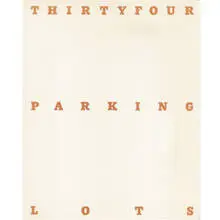 Edward Ruscha b. 1937, Thirtyfour Parking Lots (In Los Angeles), 1967, offset print on paper, glassine