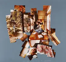 Gregory Reading in Kyoto by David Hockney, 1983, photographic collage, sold Nov 2006