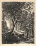 Samuel Palmer, The Skylark (Lister 2), Etching, 1850, on chine appliqué, the seventh state (of eight)