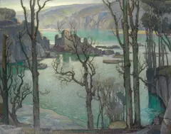 Samuel John Lamorna Birch, Ra, Rws, Rwa, 'King Charles's Castle, Salcombe, S. Devon', oil on canvas