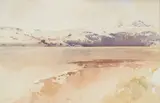 Sir William Russell Flint, Ra, Prws, Snow, Gareloch, watercolour