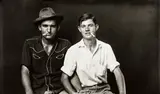 Mike Disfarmer, Two Pals with Cigarettes, 1944, gelatin silver print