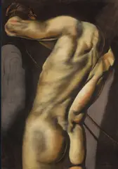 Bound Figure by Patrick Hennessy, c. 1938, pastel on paper laid on board, sold Jun 2021