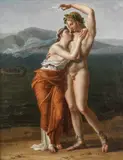 Jean-Pierre Granger, Bacchus and Ariadne, oil on canvas
