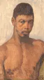 Morris Goldstein, African Native, oil on canvas