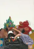 Christa Dichgans, Weihnachten - New York, 1967, Acryl auf Leinwand