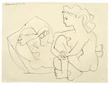 Jeunes femmes nues reposant by Pablo Picasso, 1947, Lithographie auf Velin, sold Nov 2012