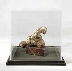 Motorradfahrer by Dieter Roth, Um 1967, Schokolade auf Gips, montiert auf einer Hartfaserplatte, in Plexiglaskasten, sold Nov 2012