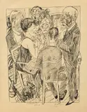 Max Beckmann, Die Enttäuschten I, 1922, Lithographie auf imitiertem Japan