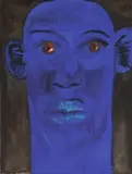 Blauer Kopf I by Rainer Fetting, 1987, Öl auf Leinwand, sold May 2013