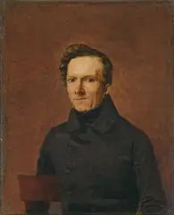 Eduard Gaertner, Portrait Balduin Wilhelm Beck, 1826, Öl auf Leinwand. Doubliert