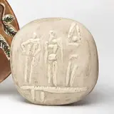 Three Figures on Trampoline by Pablo Picasso, 1956, White earthenware clay, sold Dec 2009