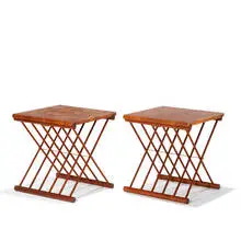 Dansk, 2 folding tables, c. 1968, Danish