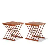 Dansk, 2 folding tables, c. 1968, Danish