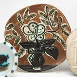 Vase with Bunch by Pablo Picasso, 1956, White earthenware clay with decoration, sold Dec 2009