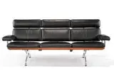 Charles and Ray Eames, Teak and leather sofa