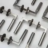 Walter Gropius, Group of 8 door handles, c. 1923, S.A. Loevy