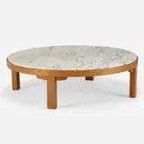 Edward Wormley, coffee table, model 5219, c. 1957, mahogany, marble