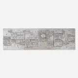 John Smith, Untitled (wall panel), c. 1950, mixed media on wood