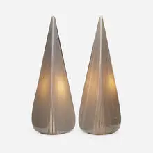 Murano, lamps, pair, c. 1975, blown glass