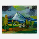 Karl Baumann, Untitled, 1964, oil on board