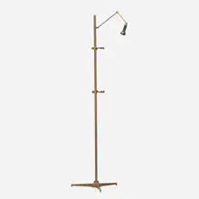 Arredoluce, easel lamp, c. 1958, brass, enameled aluminum