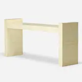 Karl Springer, custom H-Style Console, c. 1980, hand-painted lacquered wood