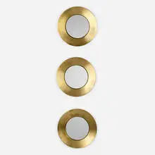 mirrors, set of three by Formo-Brons, brass, glass, sold Jul 2020