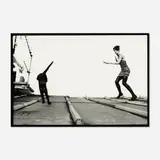 Max Vadukul, Cartoon Story, Cat on Roof, Leslie Navajas, Paris Vogue, Paris, 1992, gelatin silver print