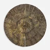 Adrian Pearsall, disc bar, c. 1970, bronzed resin over wood, laminate, mirror-finish stainless steel