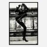 Max Vadukul, Cartoon for Vogue Paris (Linda Evangelista), August 1989, 1989, gelatin silver print