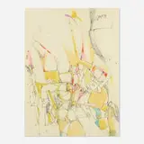 Dimitri Petrov, Untitled, 1965, pastel and graphite on paper