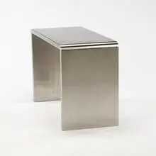 Francois Monnet, console, c. 1970, stainless steel
