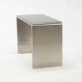 Francois Monnet, console, c. 1970, stainless steel